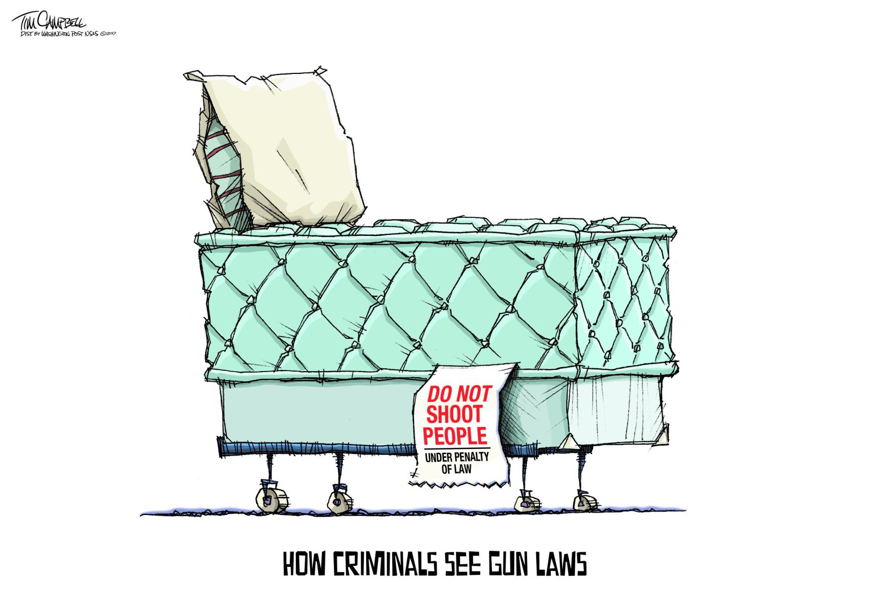Tim Campbell cartoon